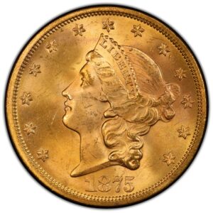 1875-S $20 Liberty Gold MS PCGS