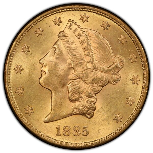 1885-S $20 Liberty Gold MS PCGS