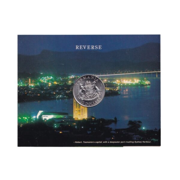 1991 $10 Coin - State Series - Tasmania - Silver Uncirculated - Image 2