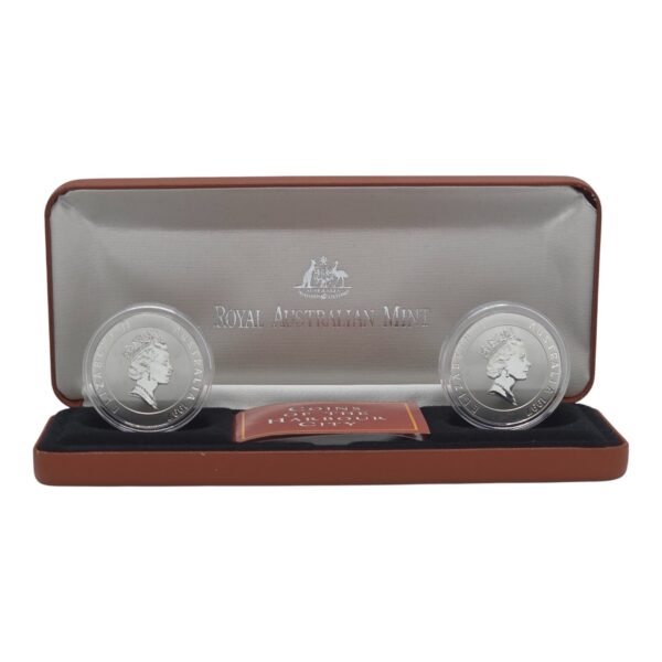 1997 $10 Coin 2-Coin Set - Coins of the Harbour City, Sydney - Frosted Silver Proof - Image 2