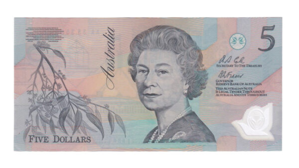 1992 Australian $5 Note Pair (x2) - AA 35358552/53 - R214i - Pale Green Serials - Uncirculated - Image 6