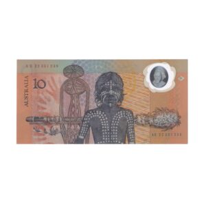1988 Australian $10 Note - Bicentennial - AB 22351238 - Johnston/Fraser - R310b - Reissue - Uncirculated