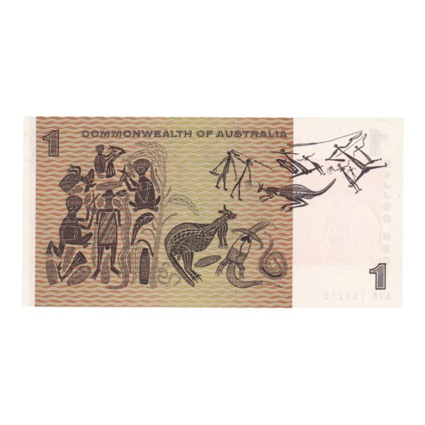 1969 Australian $1 Note - AVK 700215 - Phillips/Randall - R73 - Uncirculated - Image 2