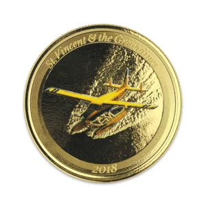 2018 EC8 St. Vincent & the Grenadines | Seaplane 1 oz Gold Color Coin