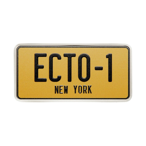 2024 Ghostbusters 2oz Silver Ecto-1 License Plate Shaped Coin - Image 2
