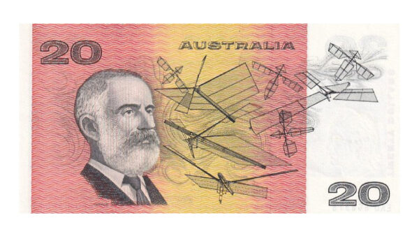 1985 $20 Note Pair - Sequential Numbers - EKD 868518 & EKD 868519 - Johnston/Fraser - Gothic Serial - R409b - About Uncirculated - Image 4