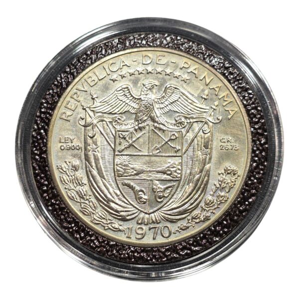 1970 Panama - 1 Balboa Silver Coin - Vasco Núñez de Balboa - Image 2
