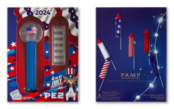 2024 PAMP 5-gm Silver PEZ® Wafers Reverse Proof 6-pc Set - Image 2
