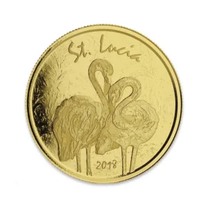 2018 EC8 St. Lucia | Flamingo 1 oz Gold Coin