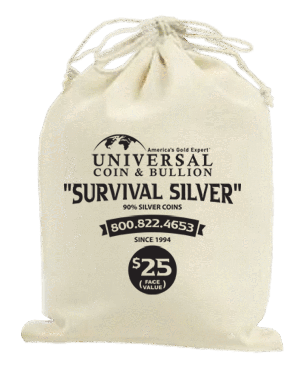 $25 Face Value Bag of 90% Silver Half Dollars