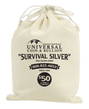 $50 Face Value Bag of 90% Silver Half Dollars