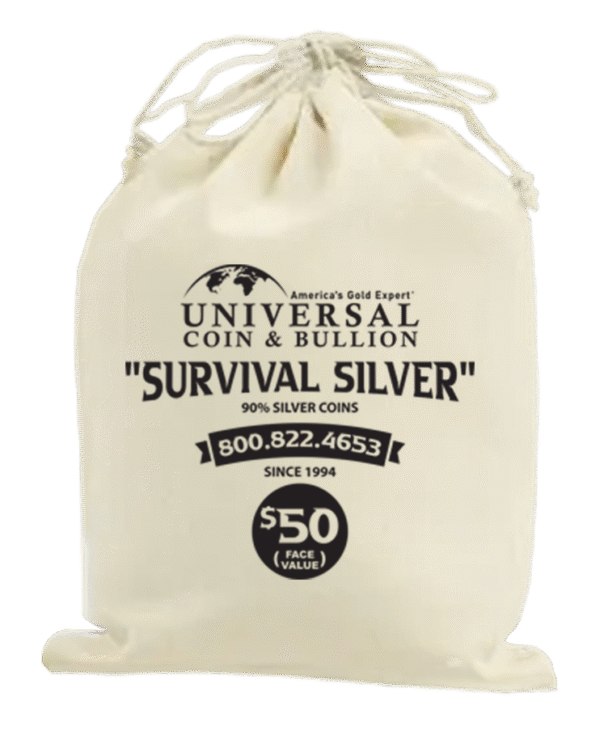 $50 Face Value Bag of 90% Silver Half Dollars