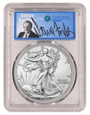 2023 $1 Silver American Eagle Forbes Signed