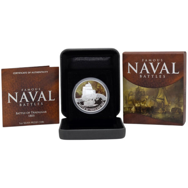 2010/11 Perth Mint  - Famous Naval Battles - 5-Coin Silver Proof Set - Image 7