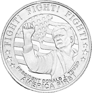 1 oz Donald Trump "Fight" Silver Round