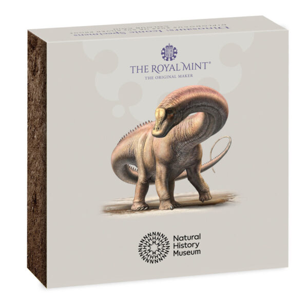 2024 Diplodocus - 50p Silver Proof Colour Coin - Image 3