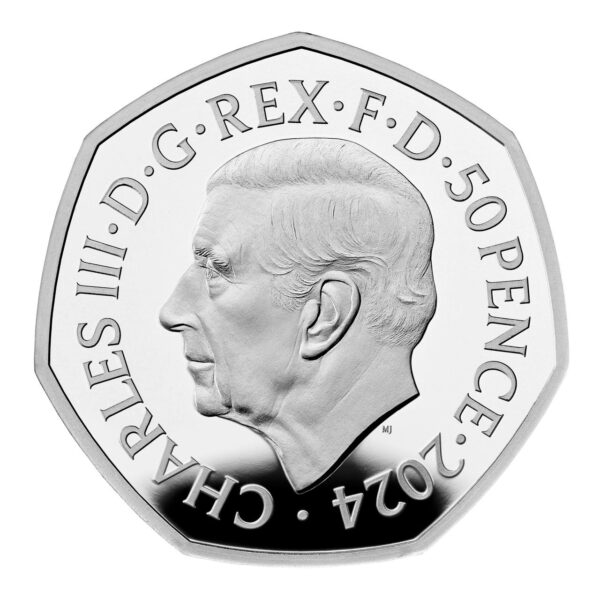 2024 Diplodocus - 50p Silver Proof Colour Coin - Image 2