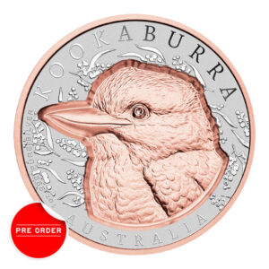 2025 Native Impressions - 1oz Silver Super Incused Rose Gold Kookaburra Coin