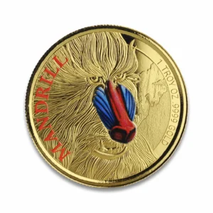2020 Cameroon Mandrill 1 oz Gold Color Coin