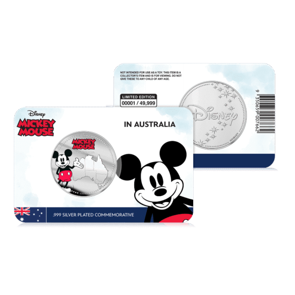 2023 Disney Mickey in Australia Silver Plated Commemorative - Image 2