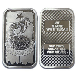 1 oz Don't Tread On Me Silver Bar