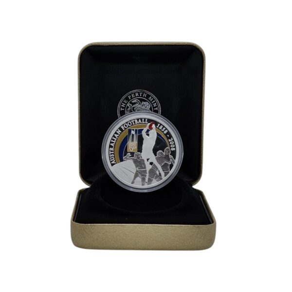 2008 $1 Coin - Perth Mint -  150th anniversary of Australian Football - Silver Proof